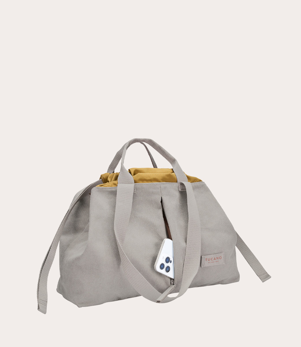Carry Shopper Medium Grigio, dettaglio