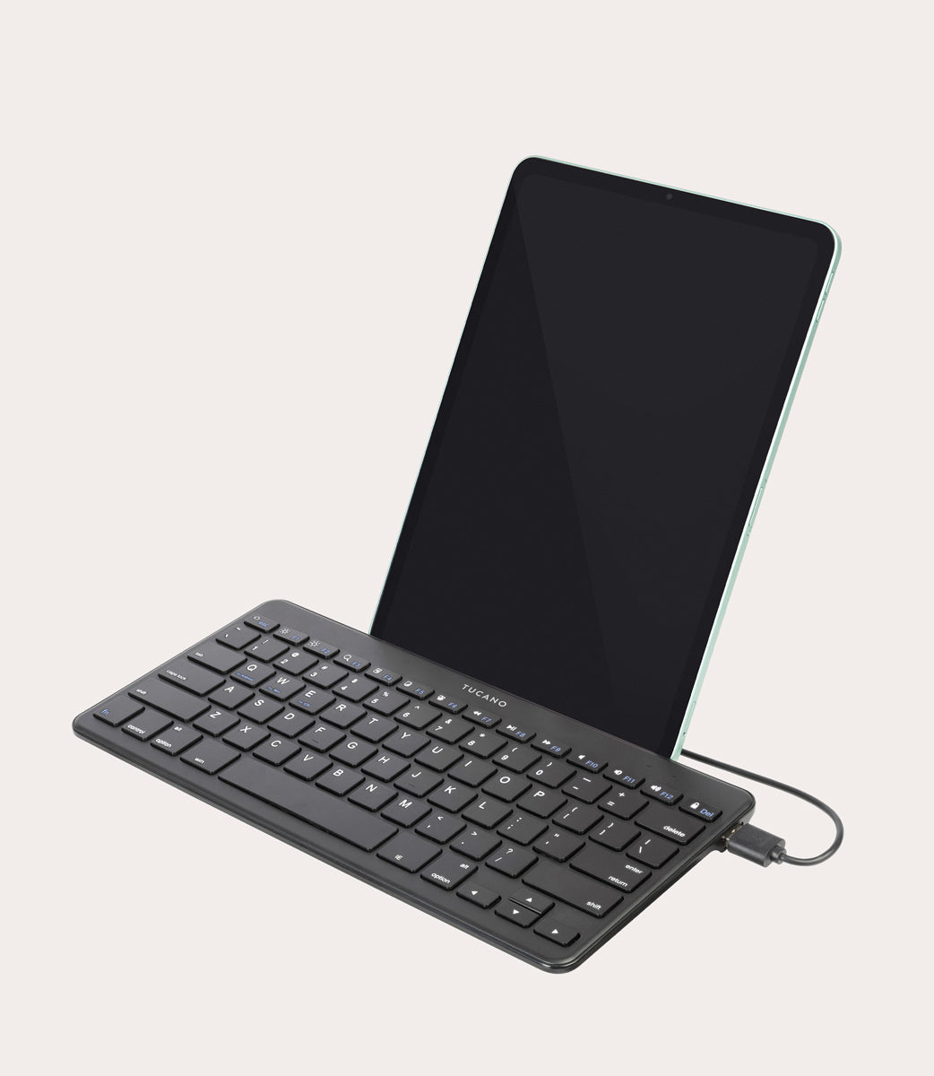 Wired tablet keyboard w/stand (Type-C and Micro-USB connectors)
