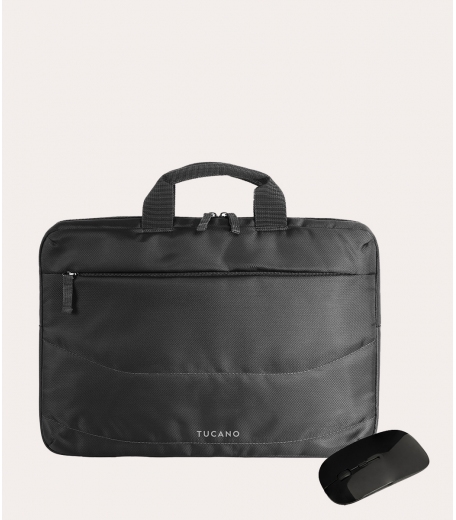 Tucano - Slim bag and compact bag for Laptop to Colors Black