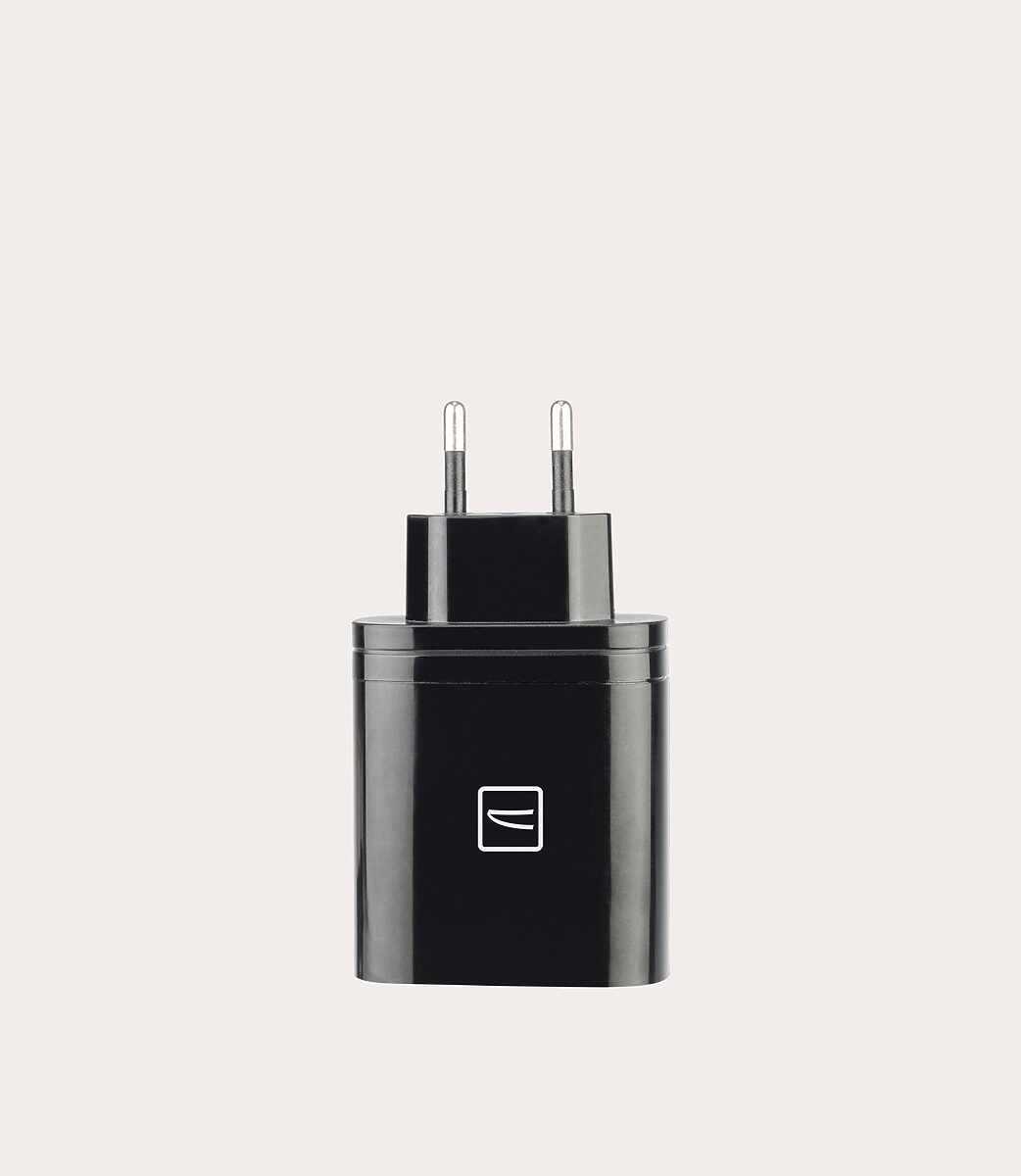 Tucano Doppio caricabatteria da parete USB-A/USB-C GaN da 65W