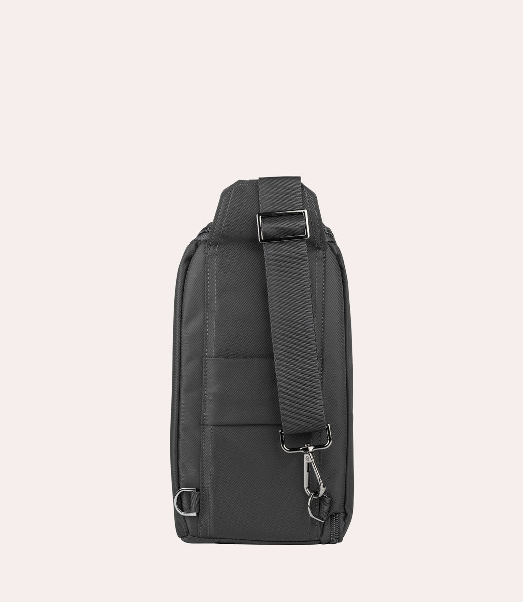 Astra crossbody Blu, vista laterale