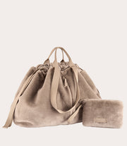 Carry Fur Large Marrone Chiaro, dettaglio interno