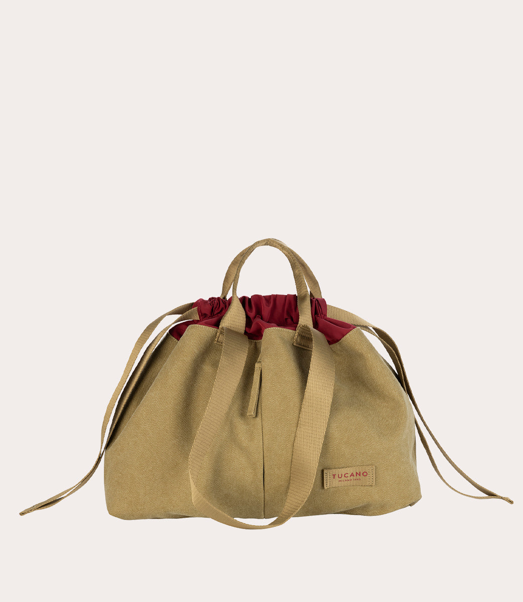 Carry Shopper Medium Beige, vista frontale