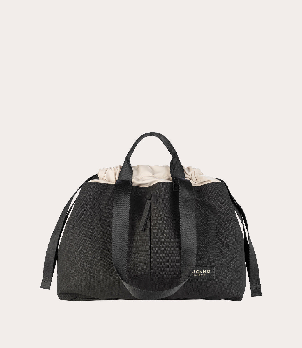 Carry Shopper Medium Nero, vista frontale