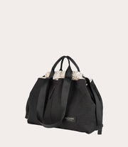 Carry Shopper Medium Nero, vista laterale
