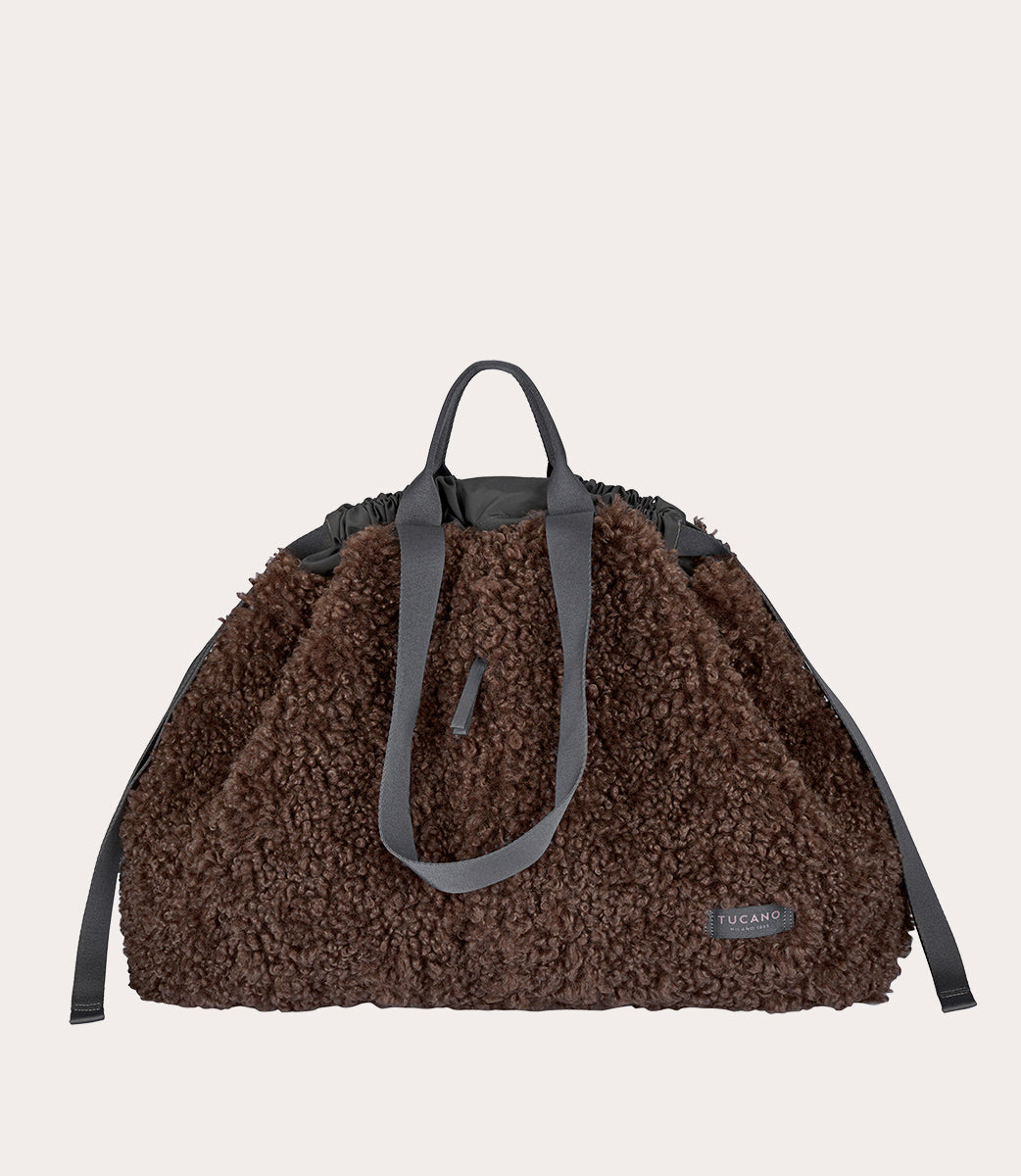 Carry Sheep Large Marrone, vista frontale