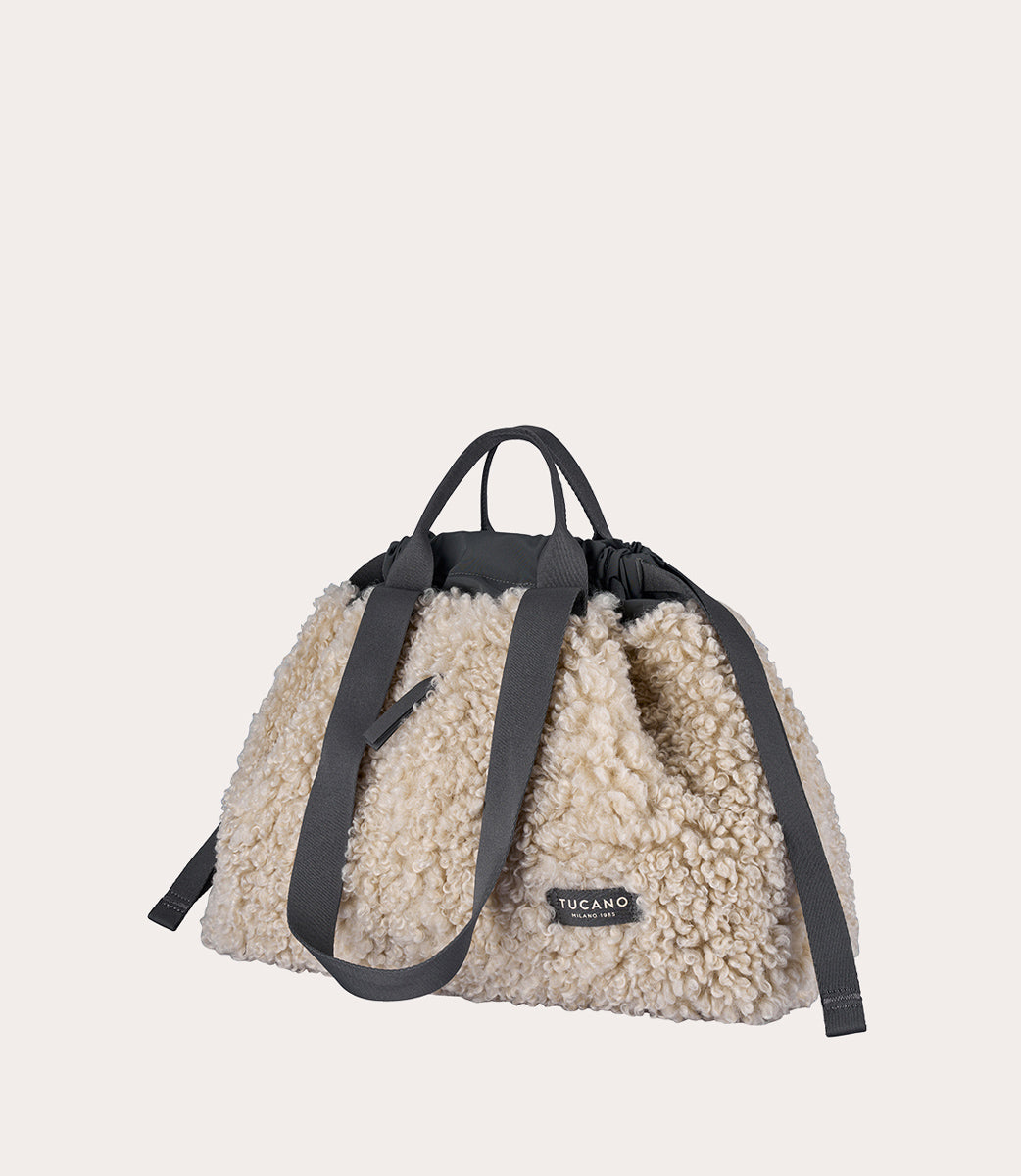 Carry Sheep Medium Bianco, vista posteriore