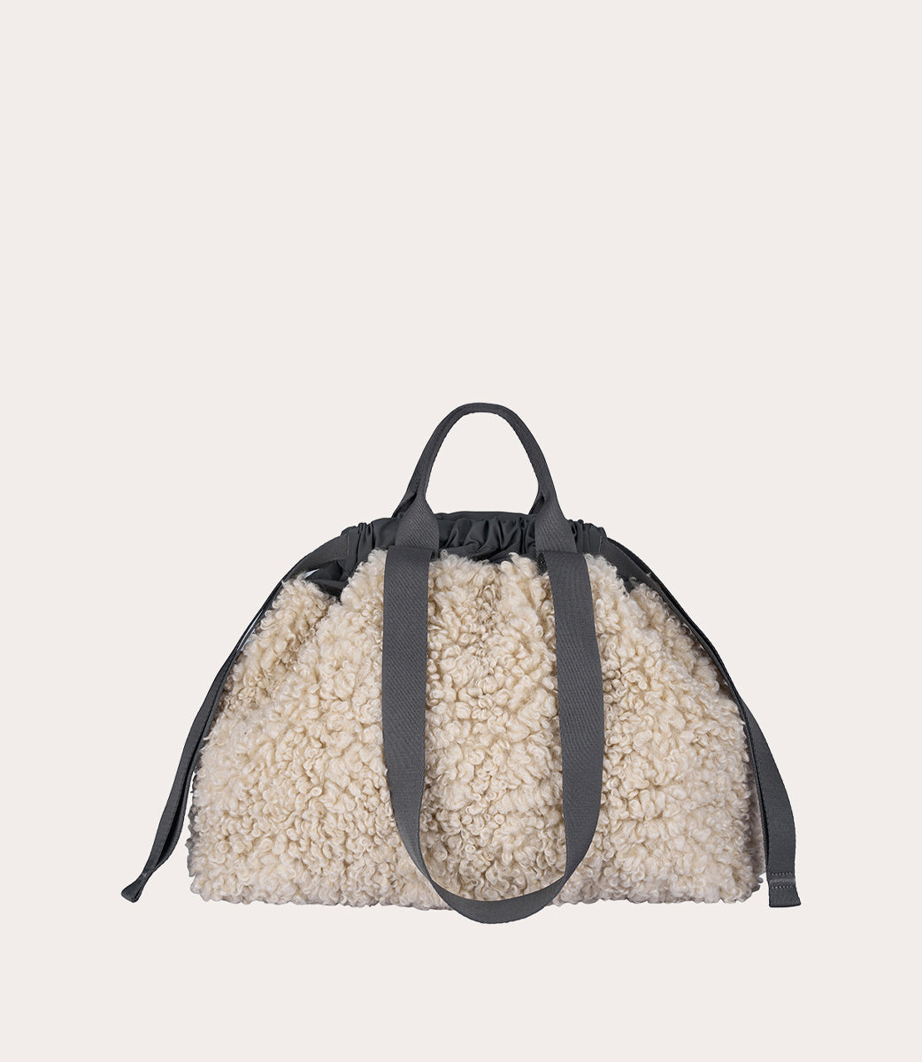 Carry Sheep Medium Bianco, vista laterale