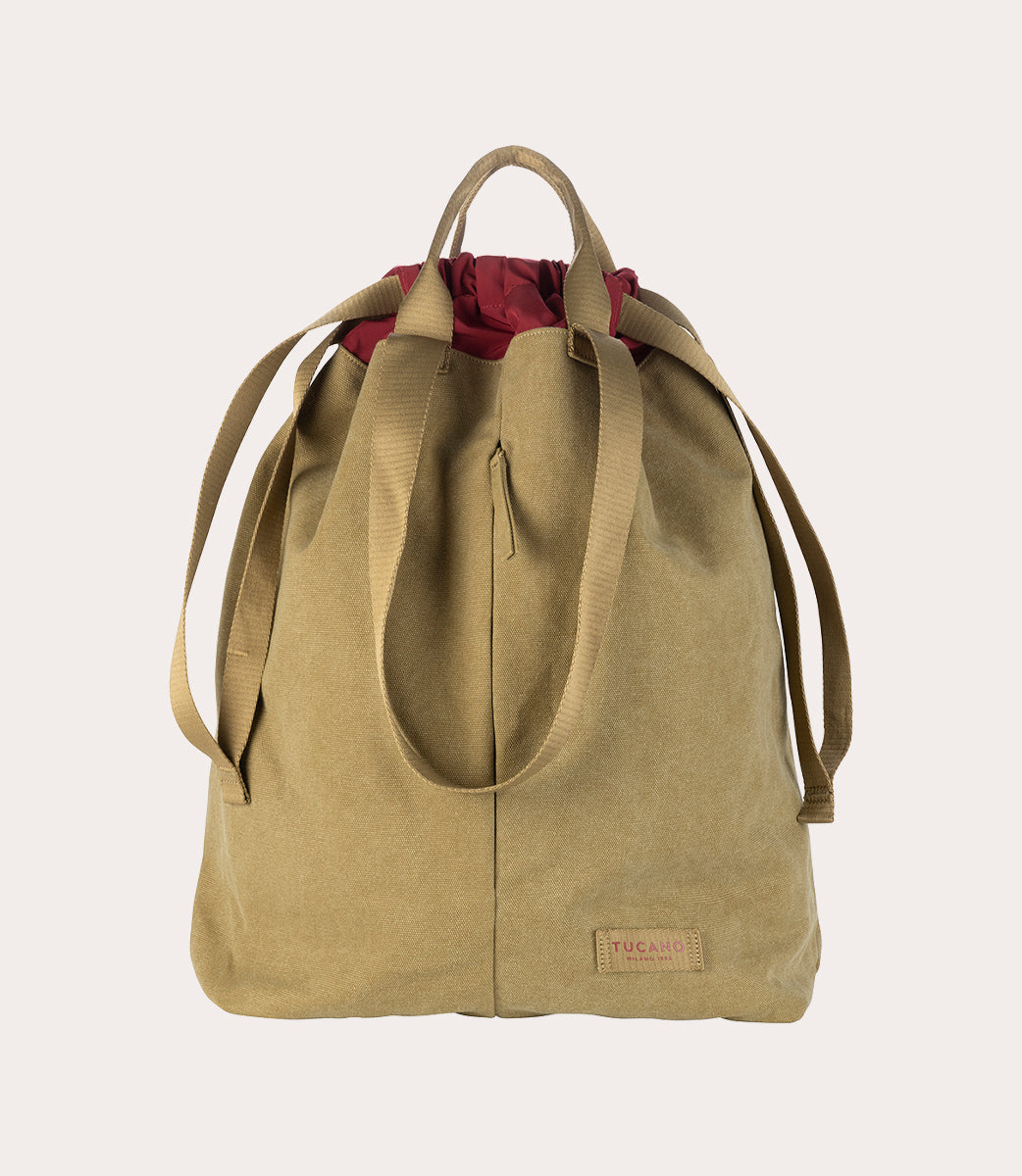 Carry Vertical Large Beige, vista frontale