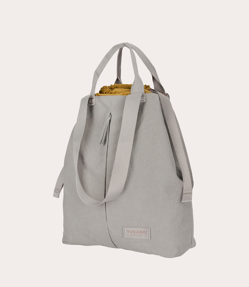 Carry Vertical Medium Grigio, vista posteriore