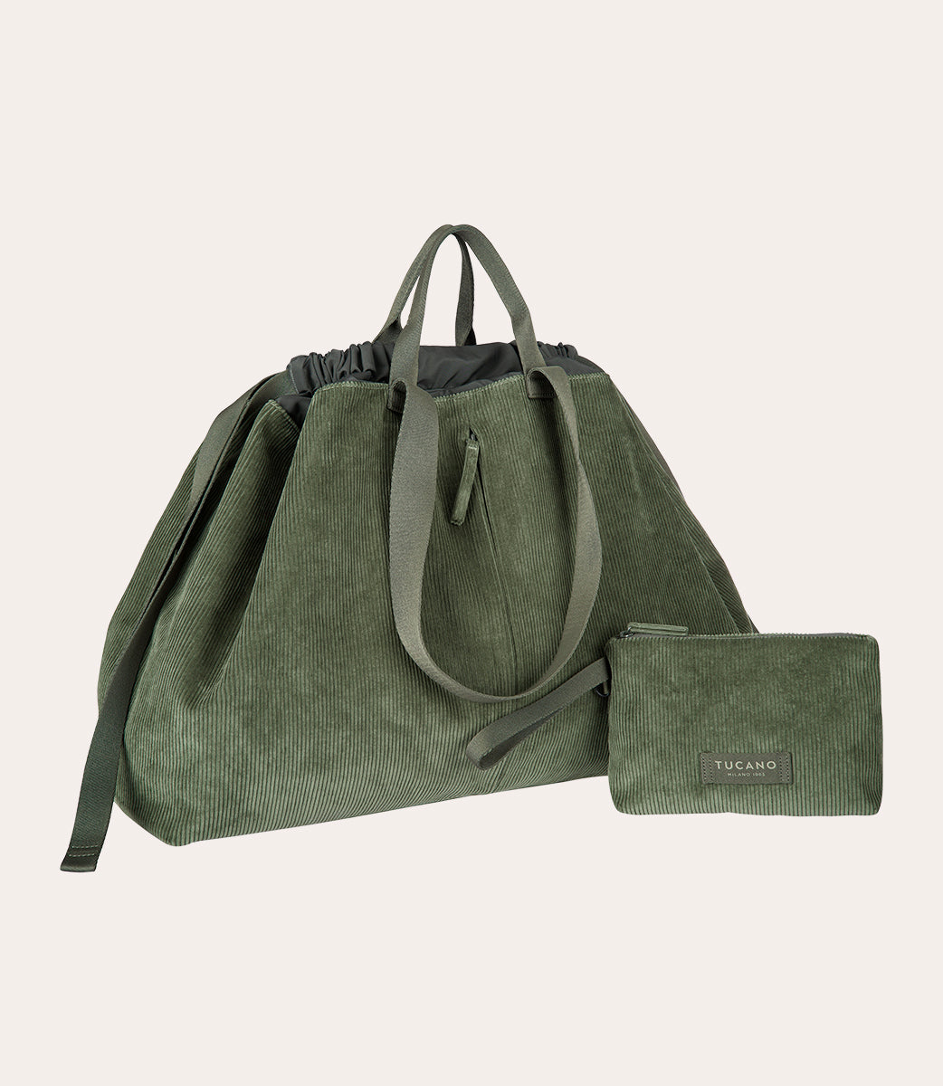 Carry Corduroy Large Verde, dettaglio interno