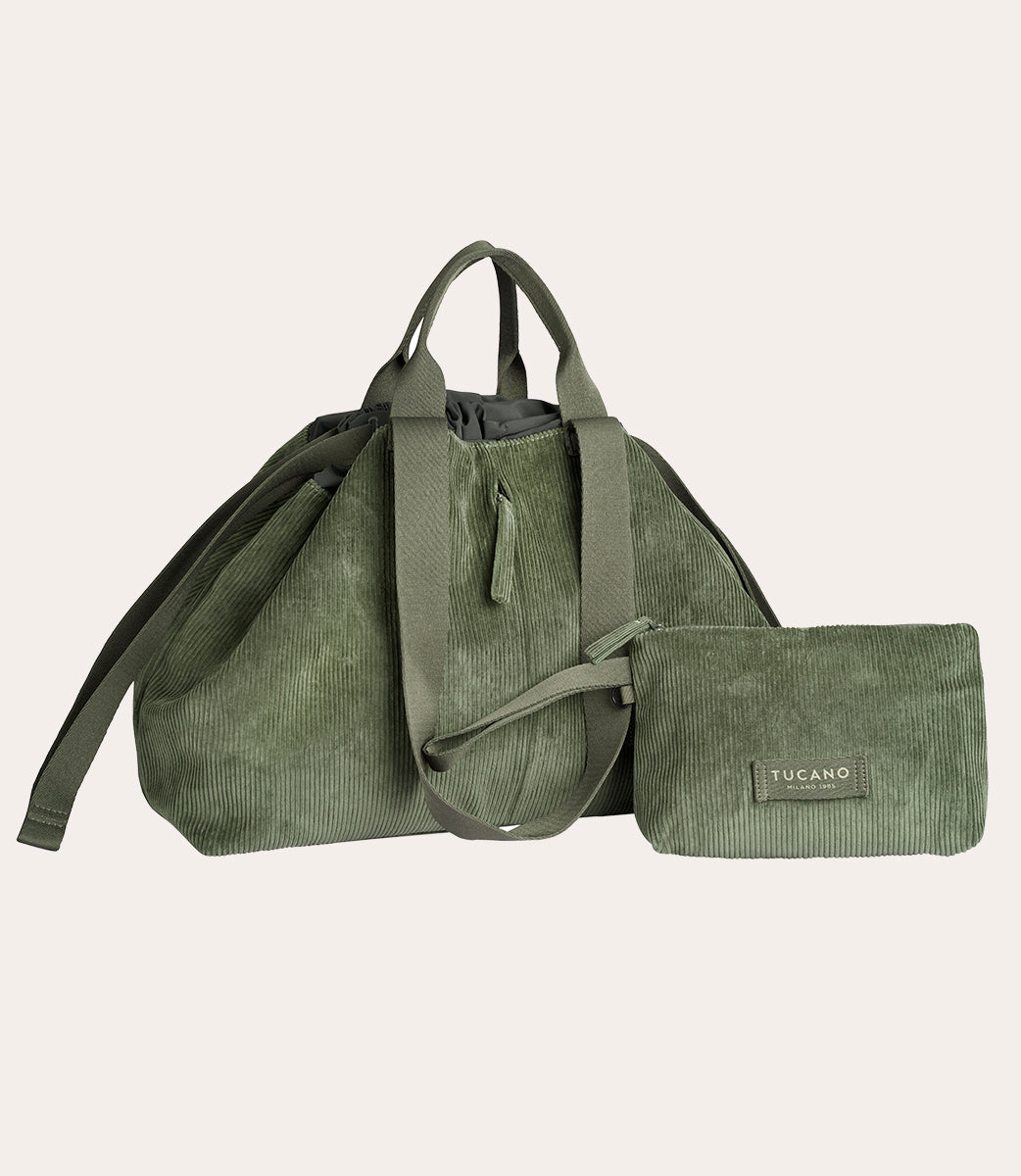 Carry Corduroy Medium Verde, dettaglio interno