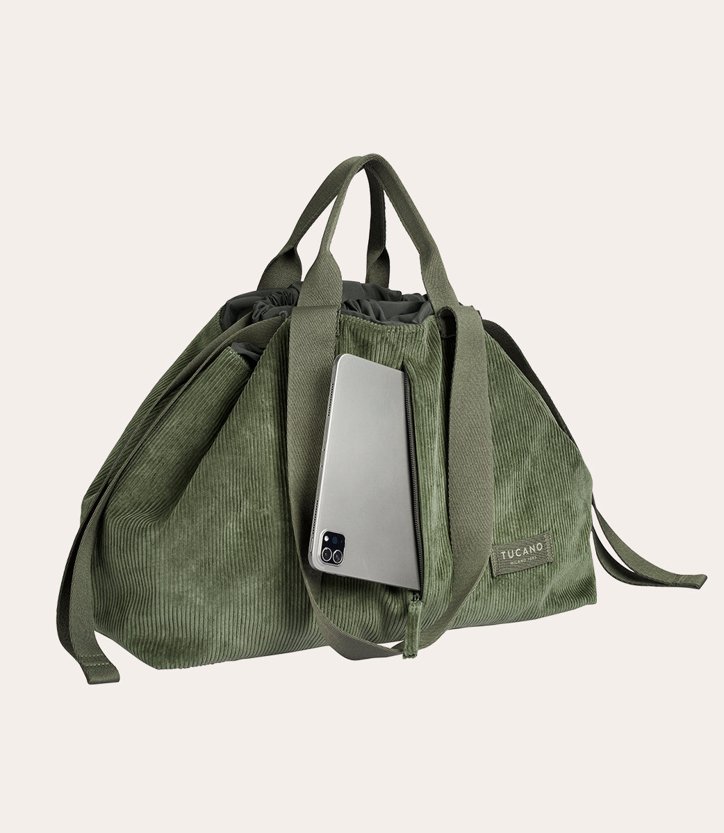 Carry Corduroy Medium Verde, dettaglio