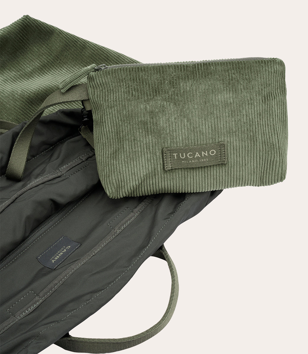 Carry Corduroy Medium Verde, vista superiore