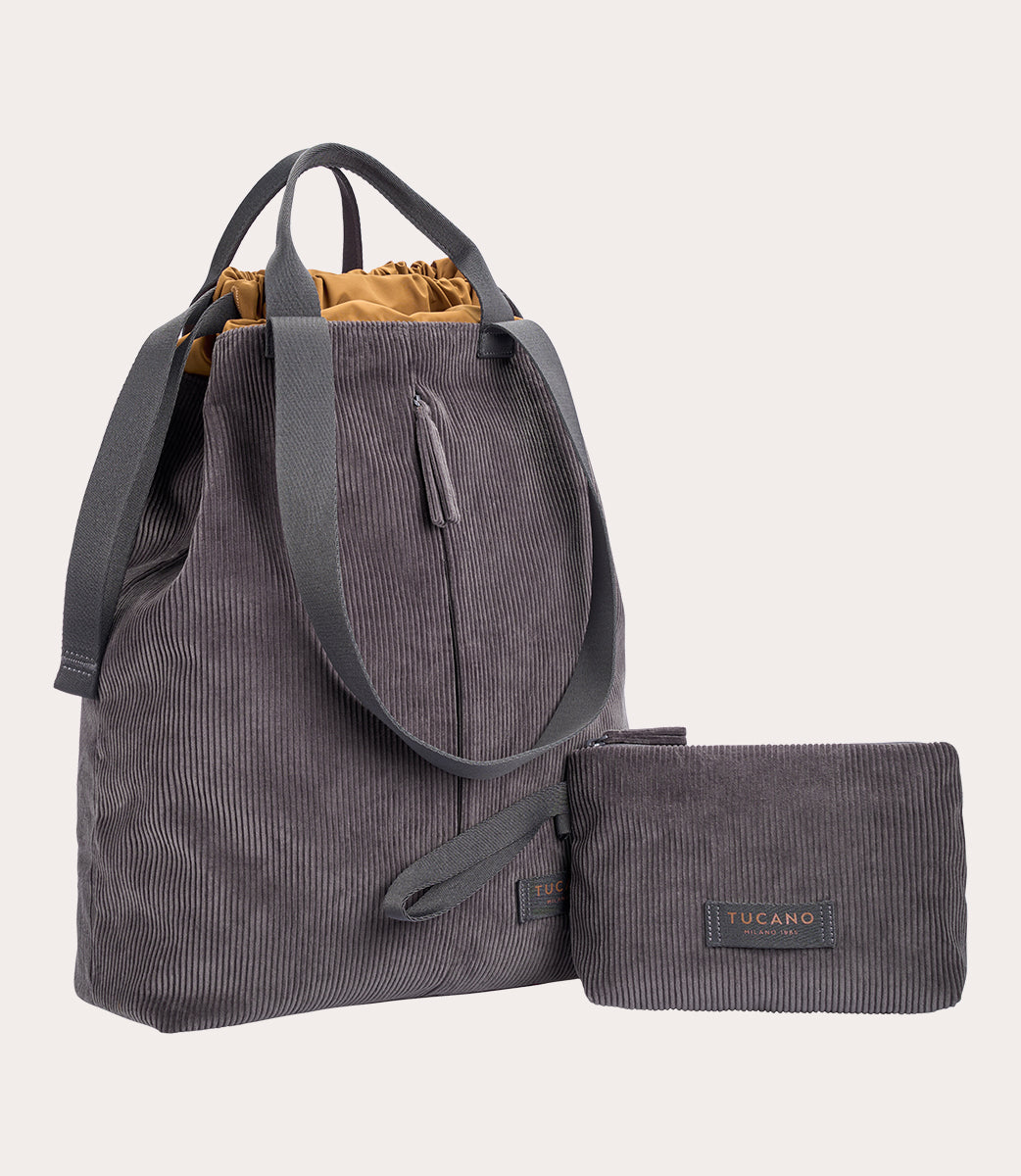 Carry Corduroy Vertical Grigio, dettaglio interno