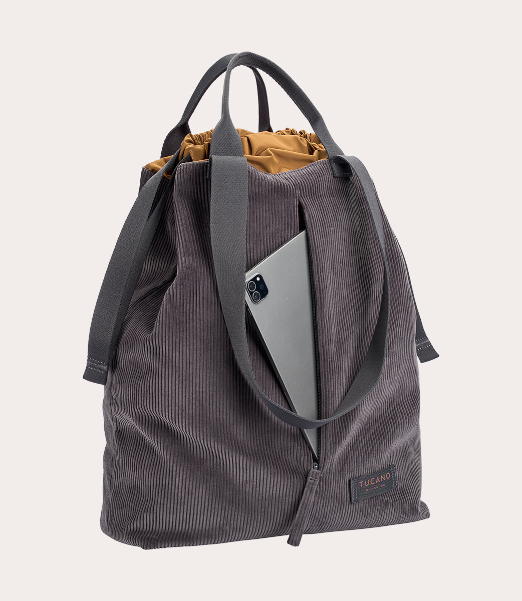 Carry Corduroy Vertical Grigio, dettaglio