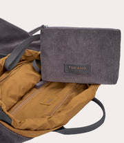 Carry Corduroy Vertical Grigio, vista superiore