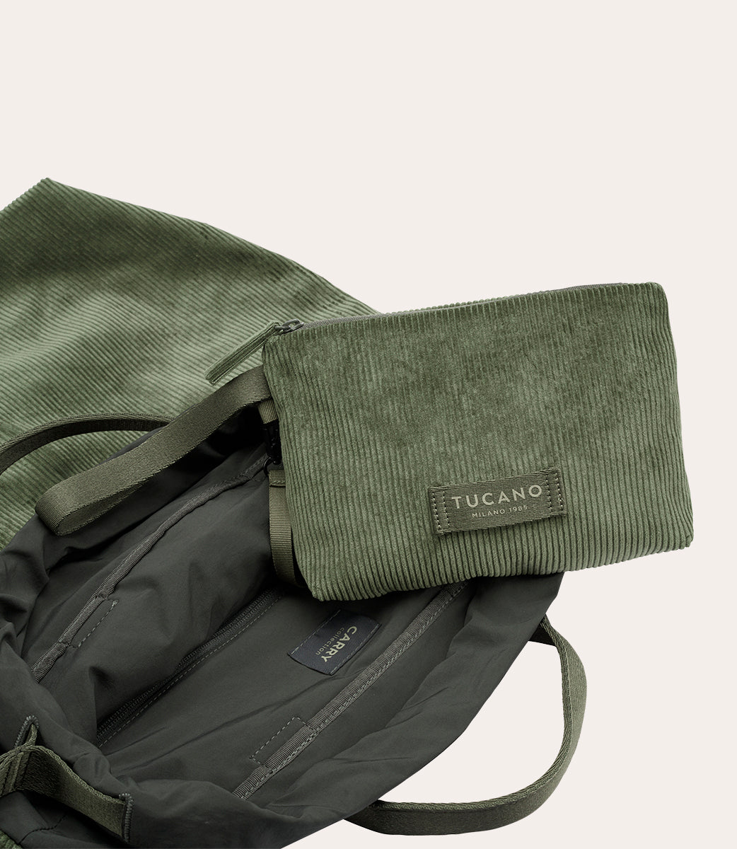Carry Corduroy Vertical Verde, vista superiore
