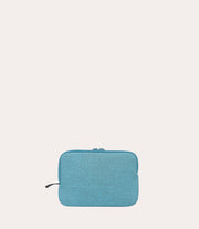 Melange pouch Azzurro, vista laterale