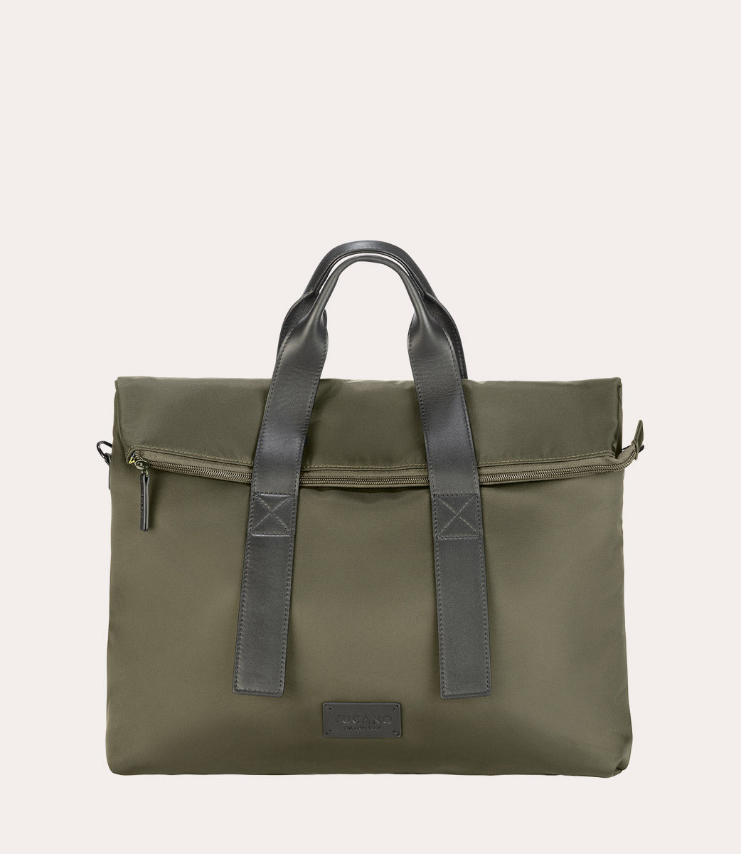 Fold Bag Verde militare, vista frontale