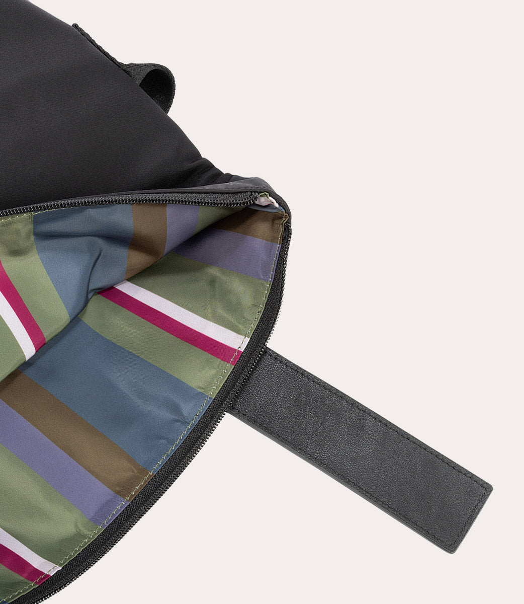 Fold Messenger Bag Nero, vista superiore