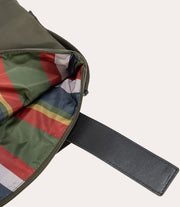 Fold Messenger Bag Verde militare, vista superiore