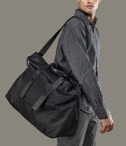 Fold Weekender Bag Nero, vista posteriore