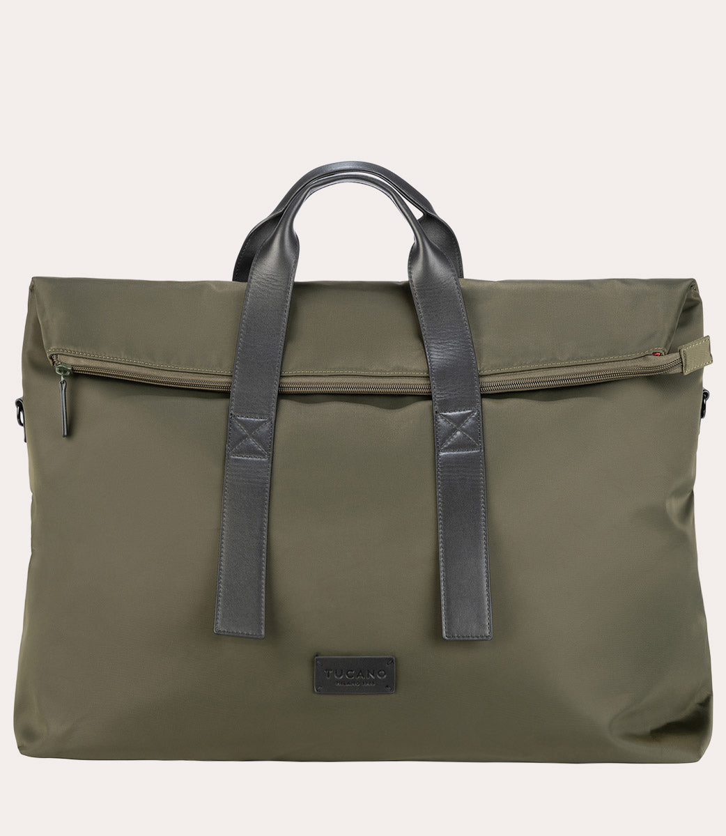 Fold Weekender Bag Verde militare, vista frontale