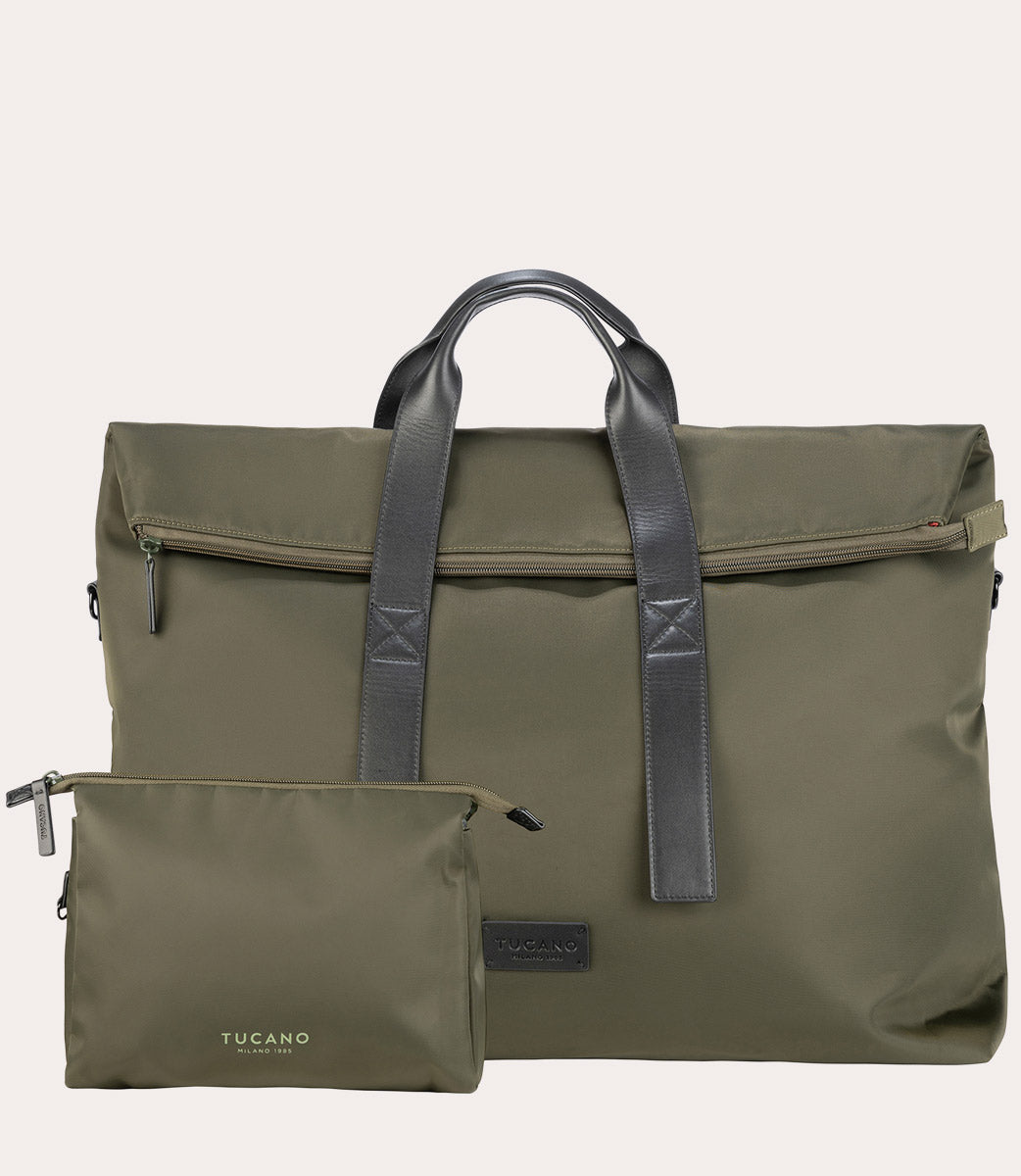 Fold Weekender Bag Verde militare, dettaglio