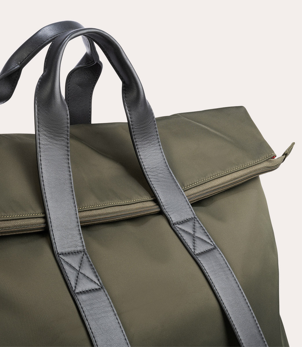 Fold Weekender Bag Verde militare, vista superiore