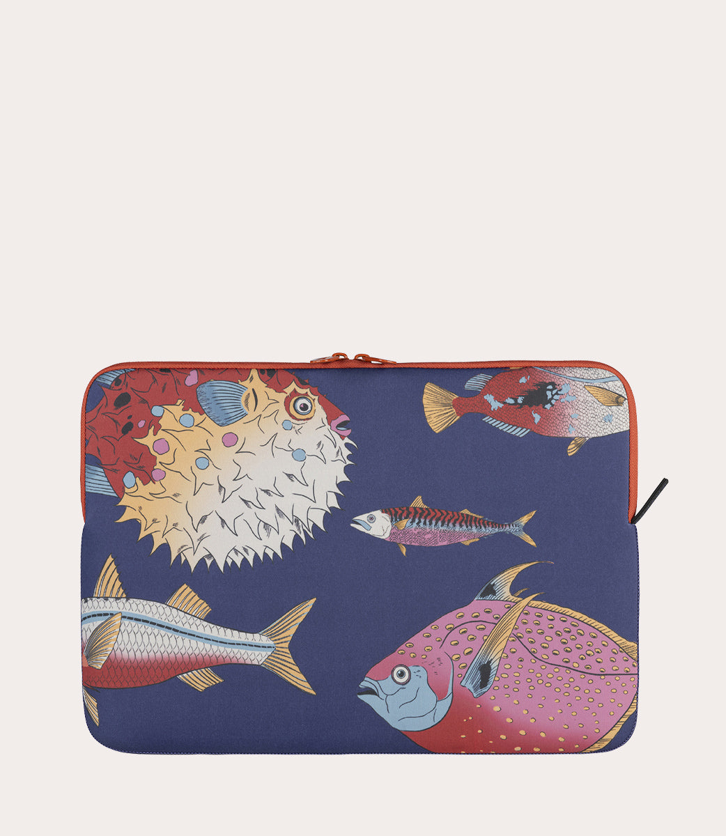 Schizzo Fauna Pesci MacBook Air/Pro 13" e Laptop 12", vista frontale