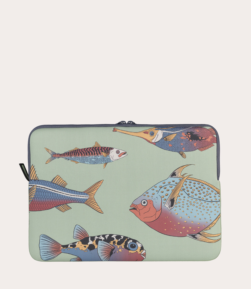 Schizzo Fauna Pesci MacBook Air 15" e Laptop 14", vista laterale