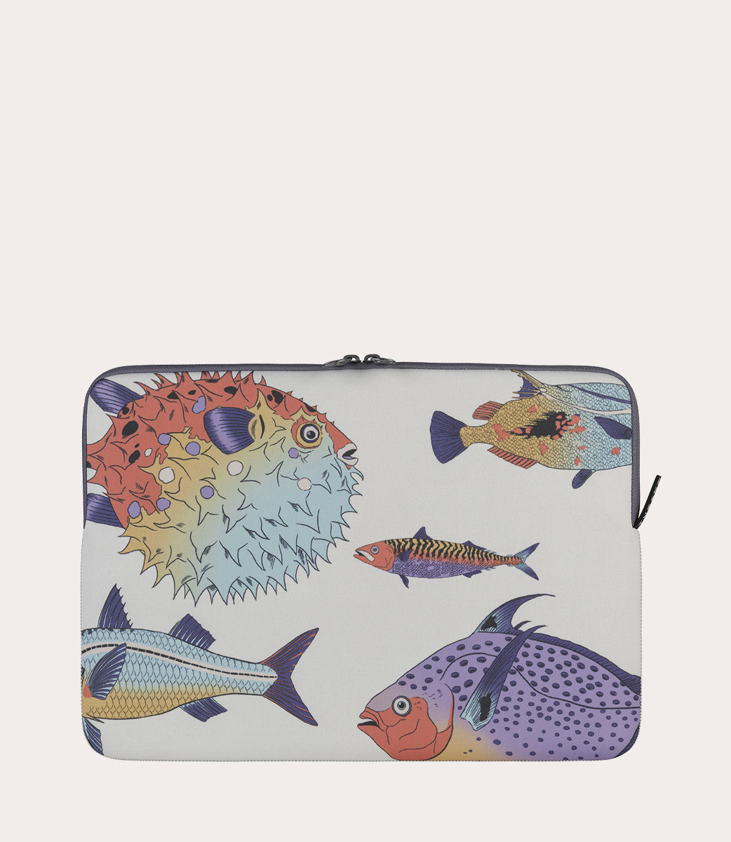 Schizzo Fauna Pesci MacBook Air/Pro 13" e Laptop 12", vista frontale