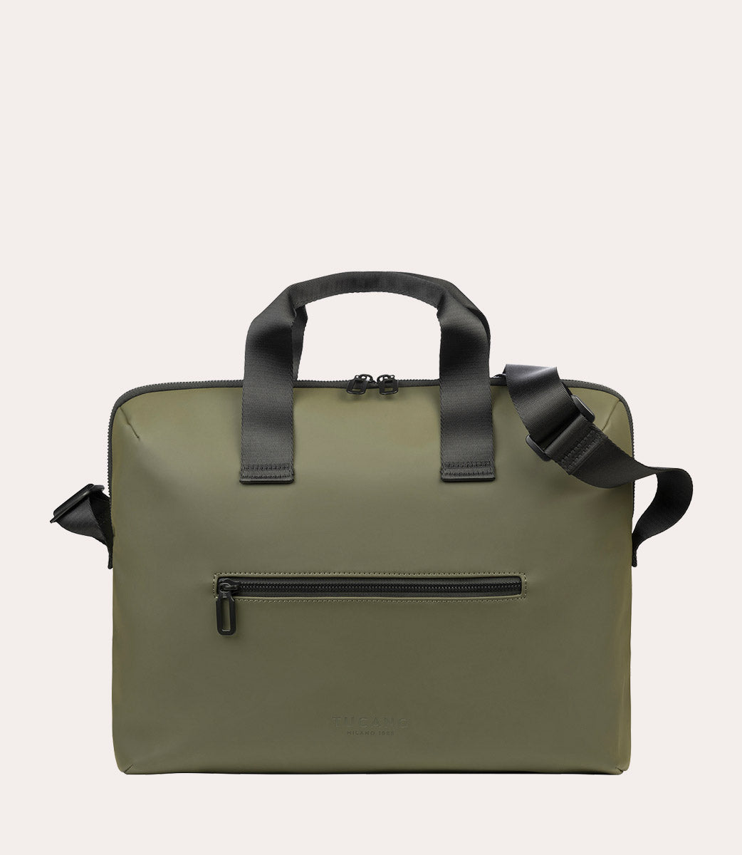 Gommo Bag Verde militare, vista frontale