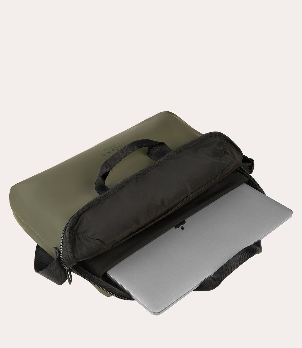 Gommo Bag Verde militare, dettaglio