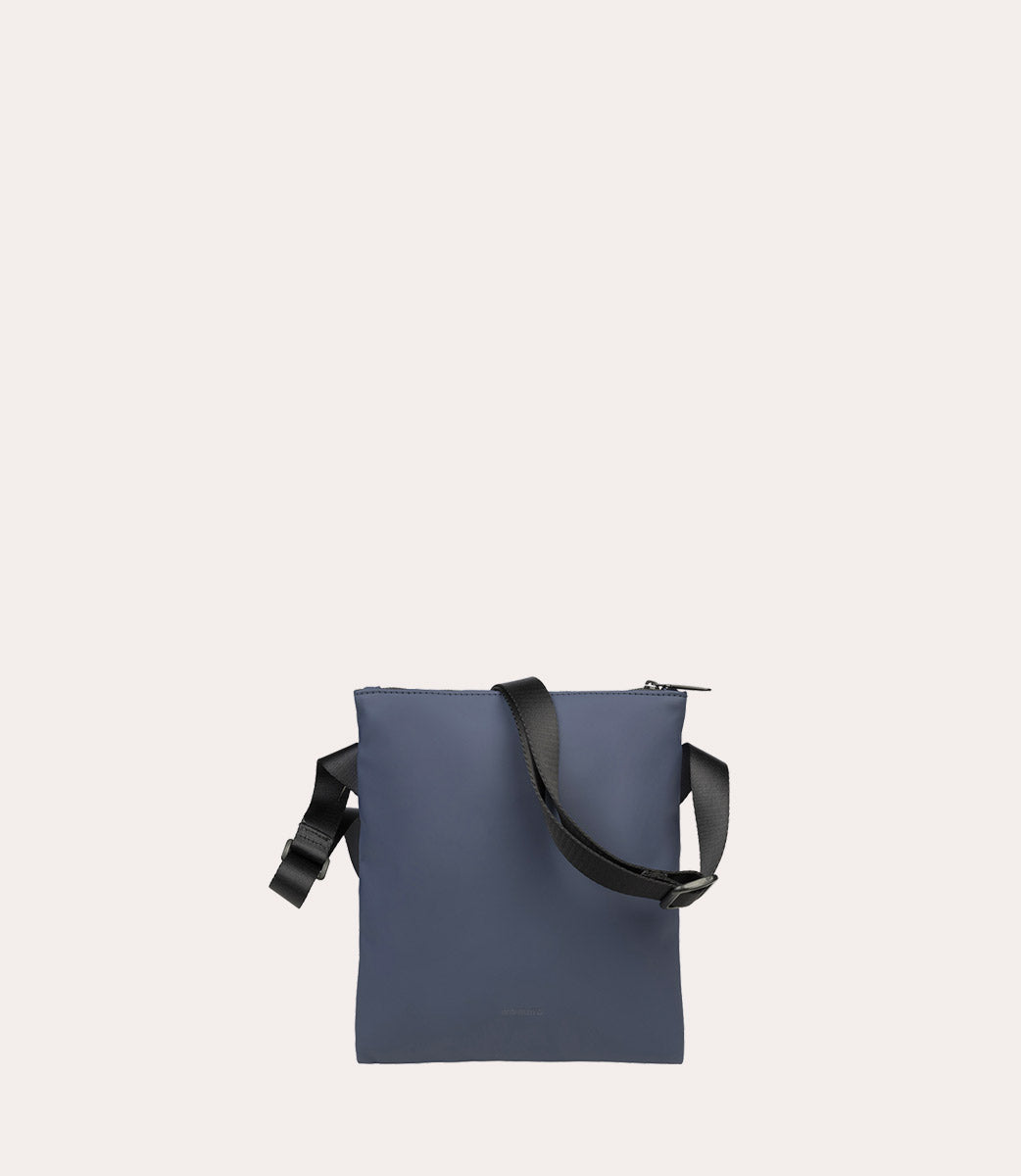 Gommo Shoulder Bag Blu, vista laterale