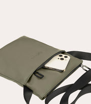 Gommo Shoulder Bag Verde militare, vista superiore
