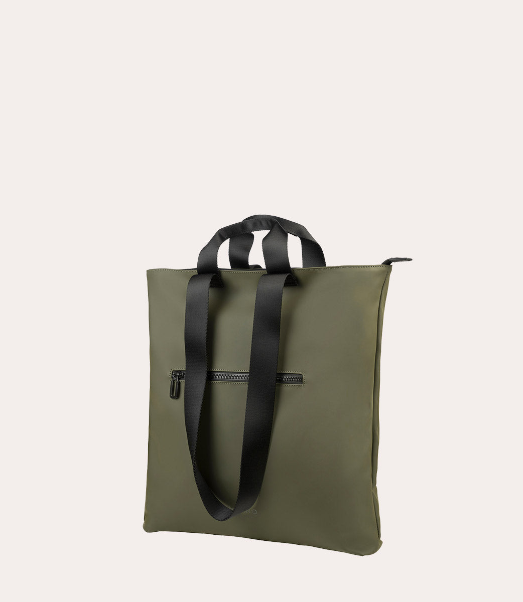 Gommo Shopper Verde militare, vista posteriore