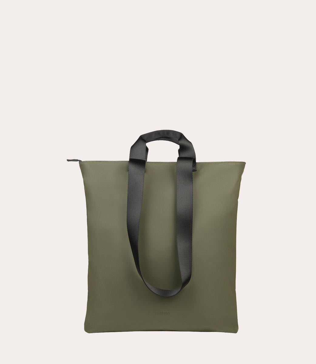 Gommo Shopper Verde militare, vista laterale