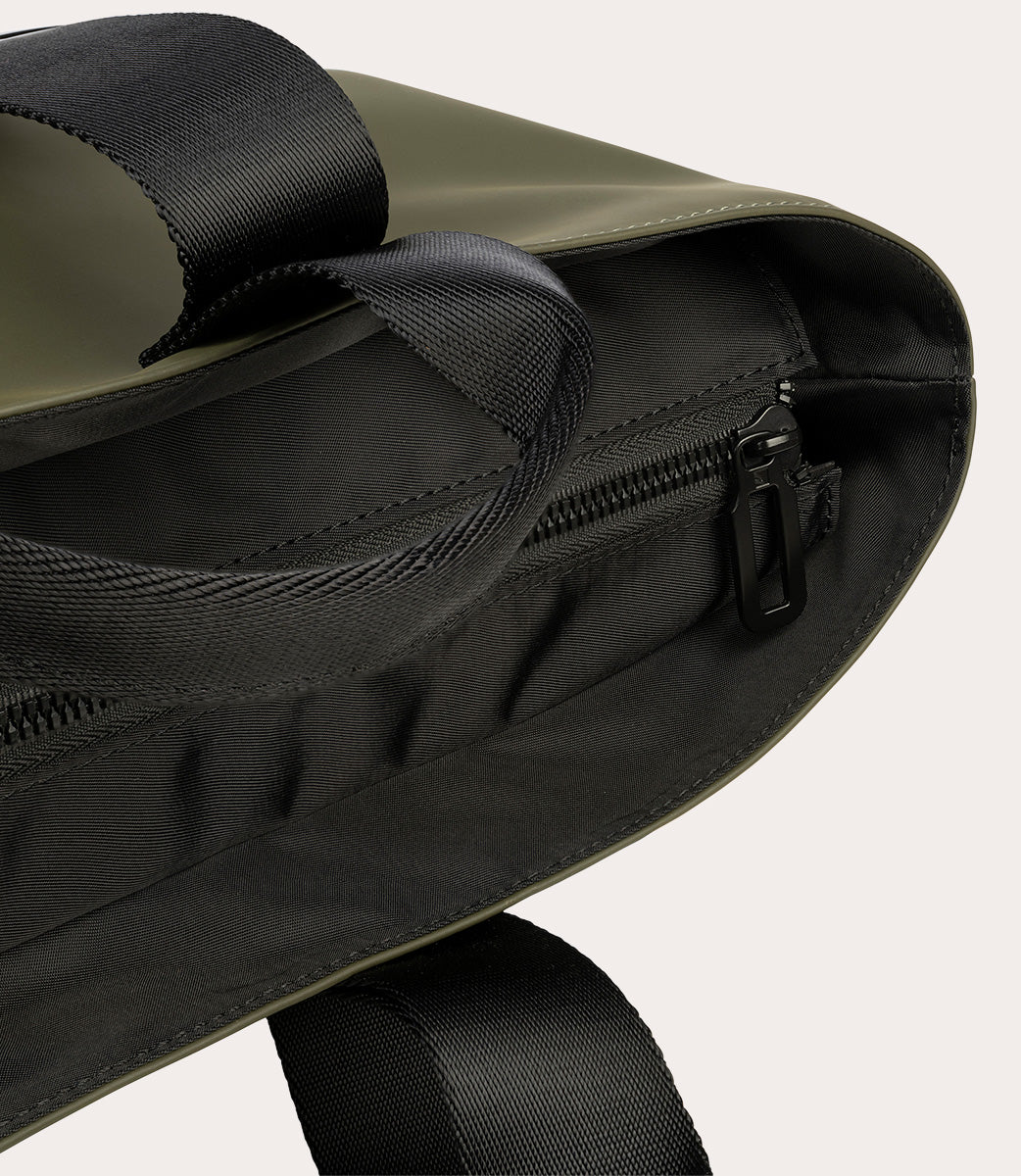Gommo Shopper Verde militare, dettaglio interno