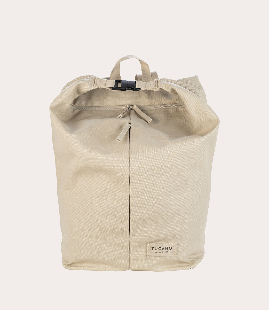 Carry Backpack Avorio, vista frontale