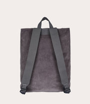Carry Corduroy Backpack Grigio, vista laterale