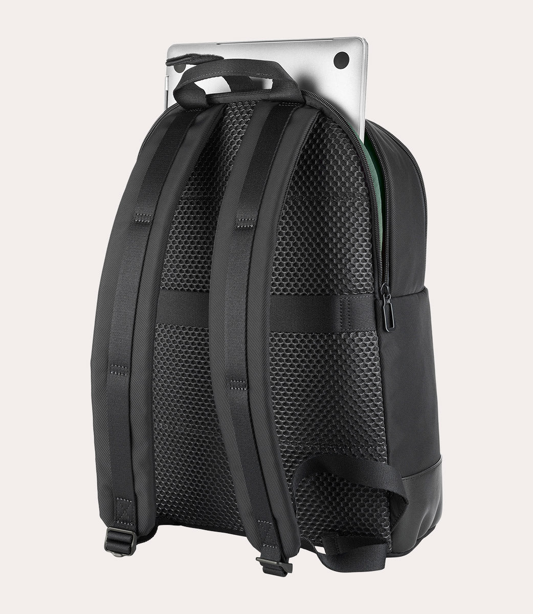 Fine Double Backpack Nero, vista superiore