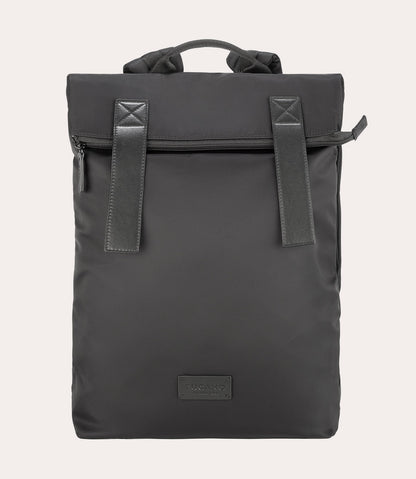 black leather fold over backpack The Top The for generations. Made in Finland. KASPERI Handcrafted in Europe. Laptop Backpack Kin Sia Foldover