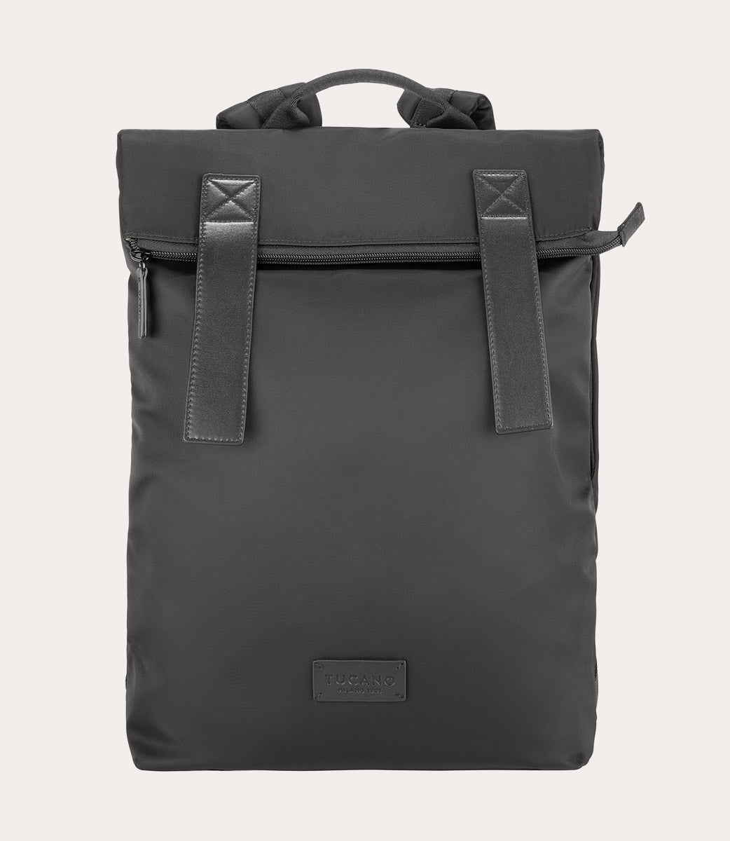 Fold Backpack Nero, vista frontale