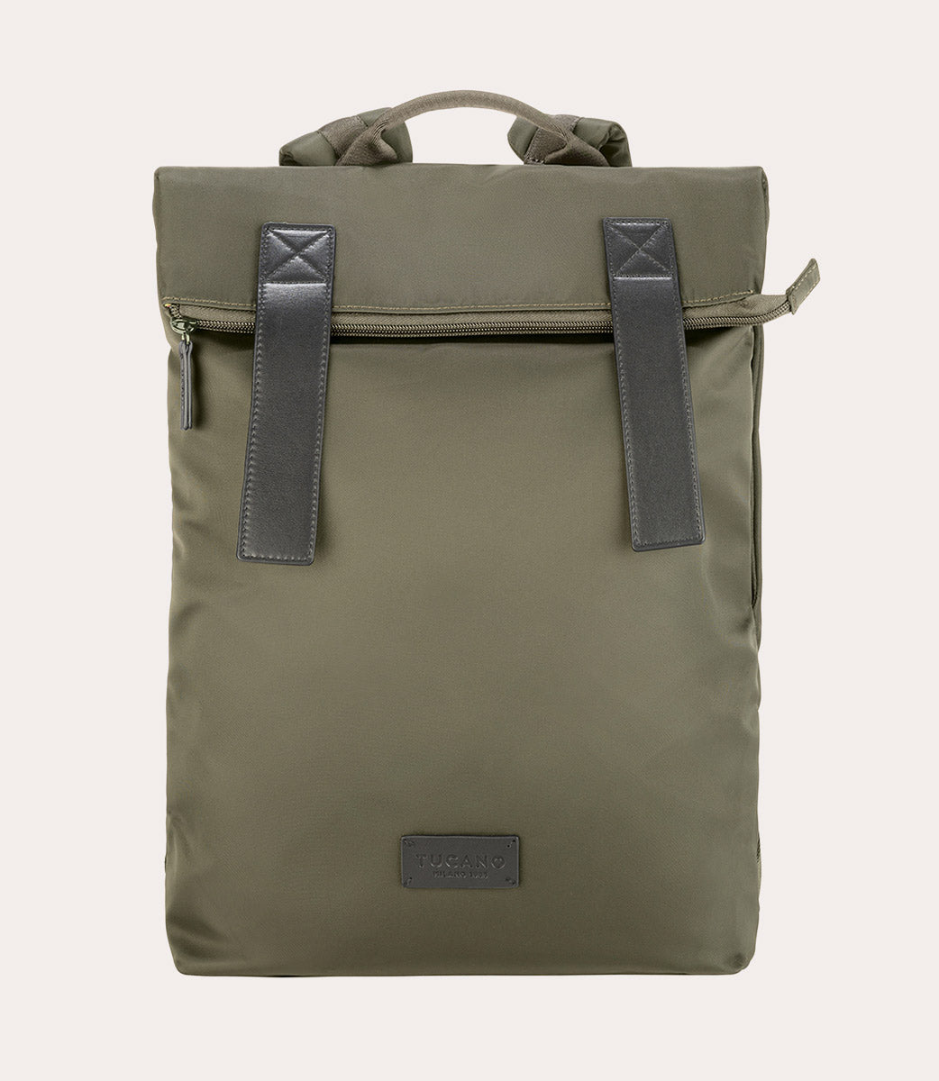 Fold Backpack Verde militare, vista frontale