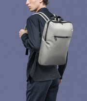 Gommo Backpack Grigio, vista posteriore