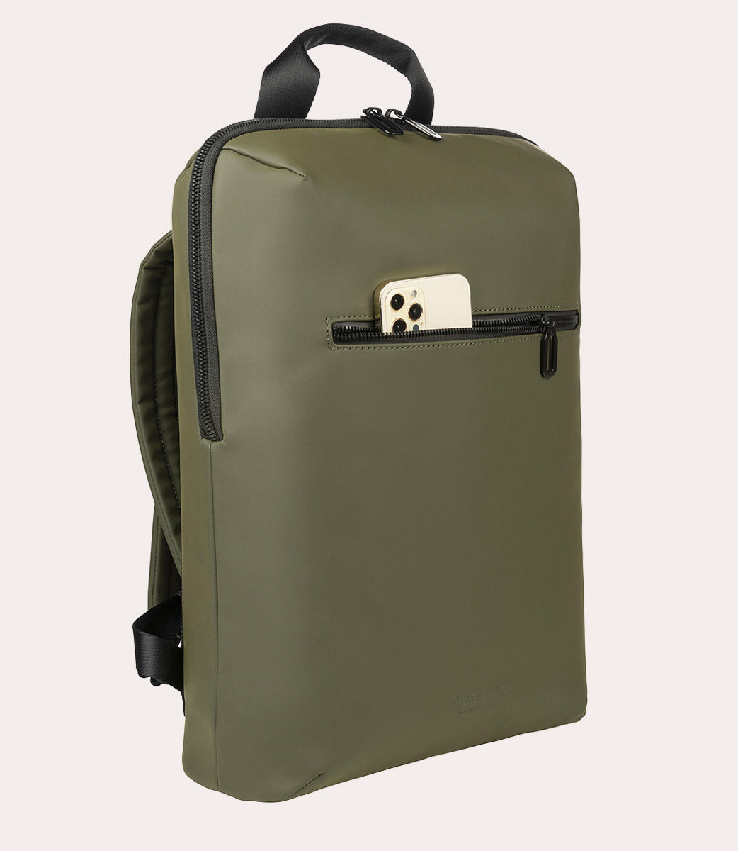 Gommo Backpack Verde militare, dettaglio