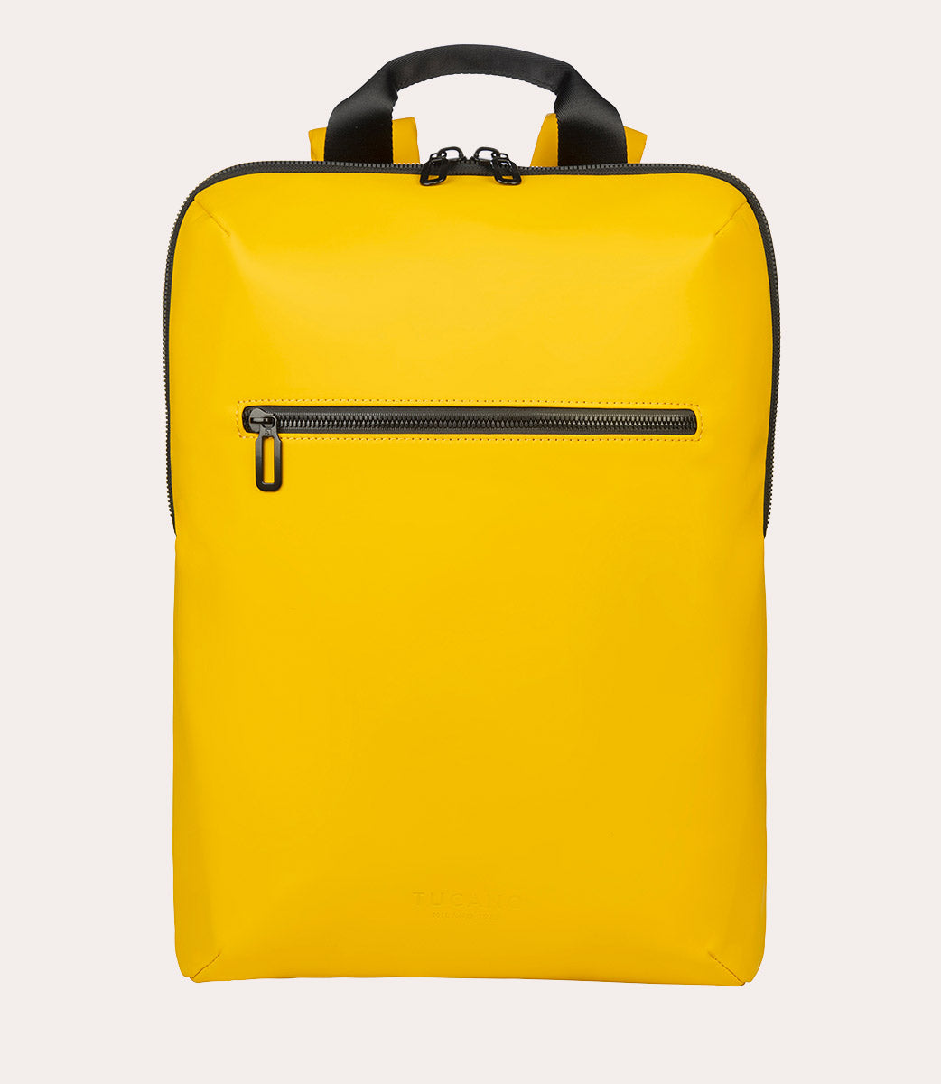 Gommo Backpack Giallo, vista frontale