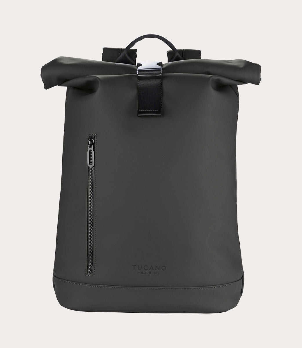 Gommo Rolltop 15.6" Nero, vista frontale